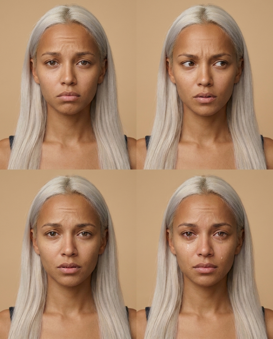 Emotional range study of a consistent AI character