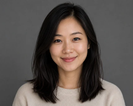 Character example portrait of an east asian woman