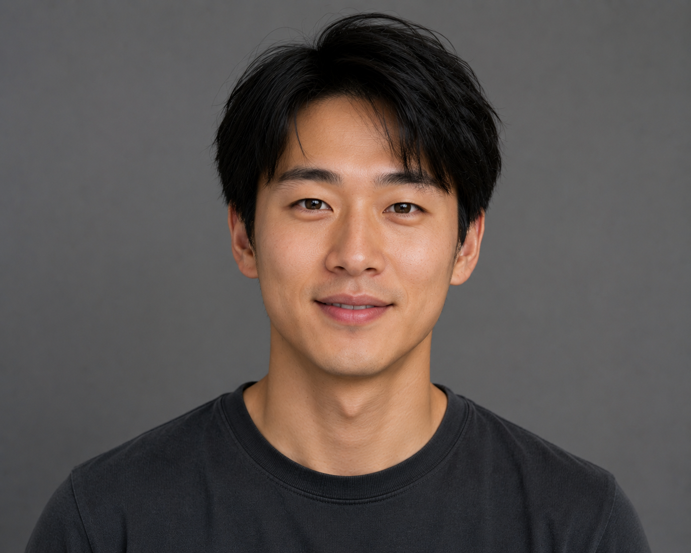 Character example portrait of a young asian man
