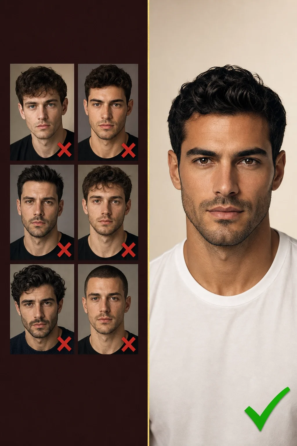 Male AI character identity drift versus locked identity comparison